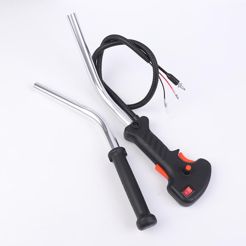 1 Set For Gasoline Brush Cutter Grass Trimmer Tube Handle Throttle Trigger Cable Manual Throttle Switch Assembly