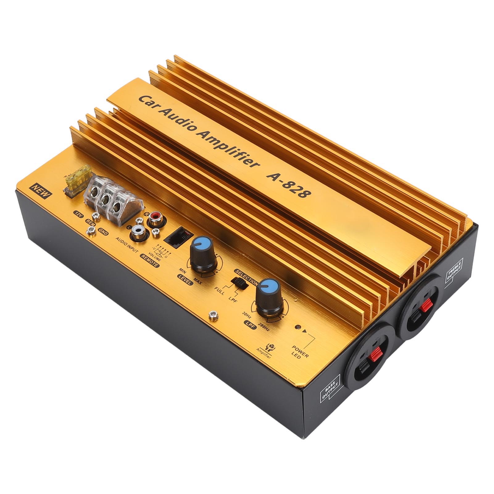 

1280 Вт Автомобильный усилитель Плата Высокомощный Профессиональный Алюминиевый Сплав Бас Сабвуфер Плата 12 В для Автомобиля