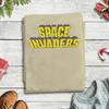 Vintage Space Invaders Logo TShirt for Unisex Round Collar Pure Cotton T Shirt Short Sleeve Tees 4XL 5XL Tops