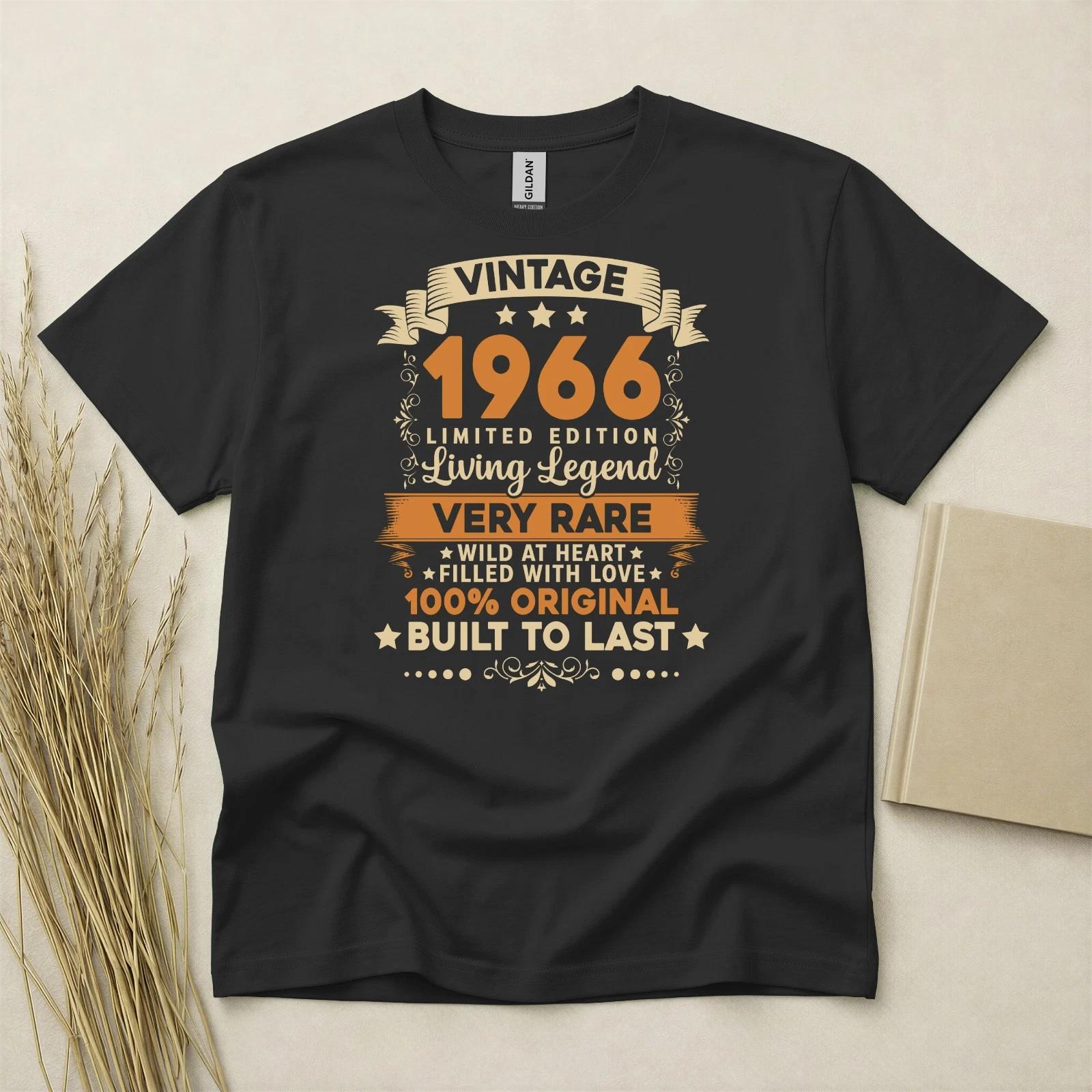 60th Birthday T Shirt Born In 1966 Gift 60 Year Old T-Shirt Sixty Birthday Tee L