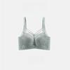 Full Cup Thin Bra Women's Thin Bra Gathered Bra Restrained Breast Anti Sagging and Anti Glare Bra