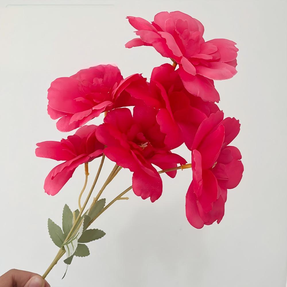 Artificial Flowers Core Content 6 - Head Danfeng Peony Fake Flowers for Wedding Decoration Home Decor High Quality Lifelike