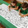 Giant Coloring Pages 30 X 72 Inch Waterproof Giant Decoration Wall Coloring Poster For Fall Holiday Family Gathering