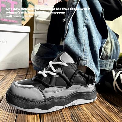 2024 Autumn New Men's Shoes Korean Version Dad Shoes Men's Casual Shoes Sports Shoes Men's Large Size Shoes Student Shoes