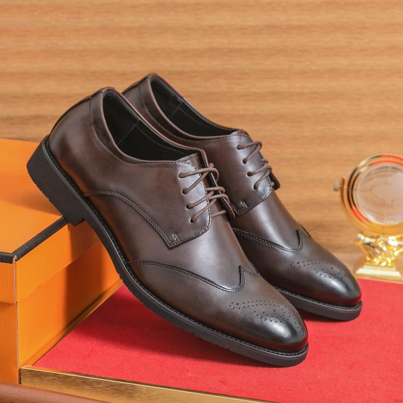 

Fashion Men s Business Black Dress Casual Shoes Men Fashion Wedding Shoes Mens Comfortable Oxford Shoes Office Formal Luxury Men Shoes 42