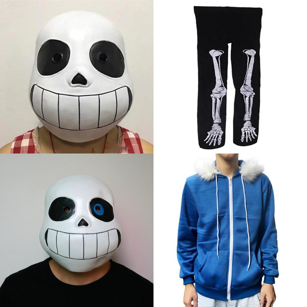 Fantastisches Spiel Undertale Sans Cosplay Kostüm Hoodie Mit Eleganten Shorts Und Strümpfen