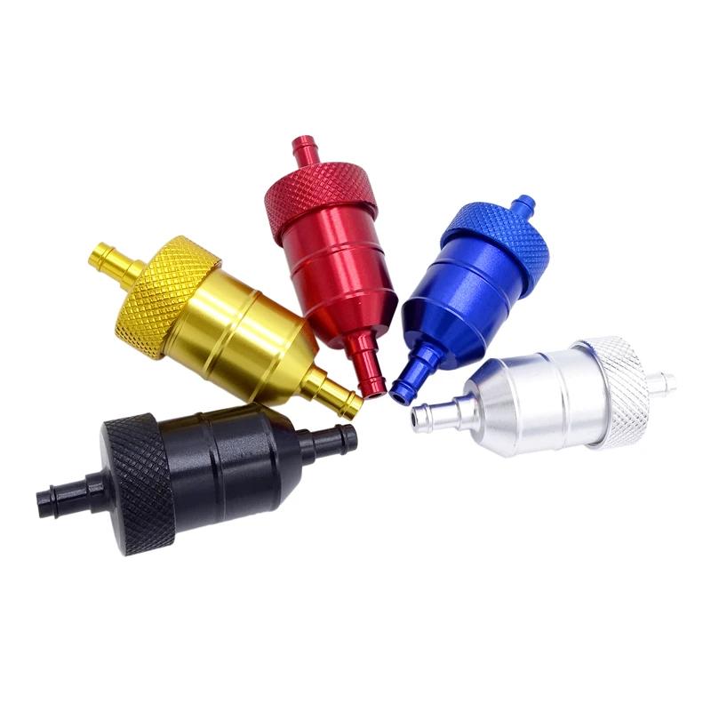 1 Pcs Motorcycle Oil Fuel Filter Scooter Gasoline Filters Aluminum Universal For Suzuki Yamaha Honda Motocross Petrol Tank
