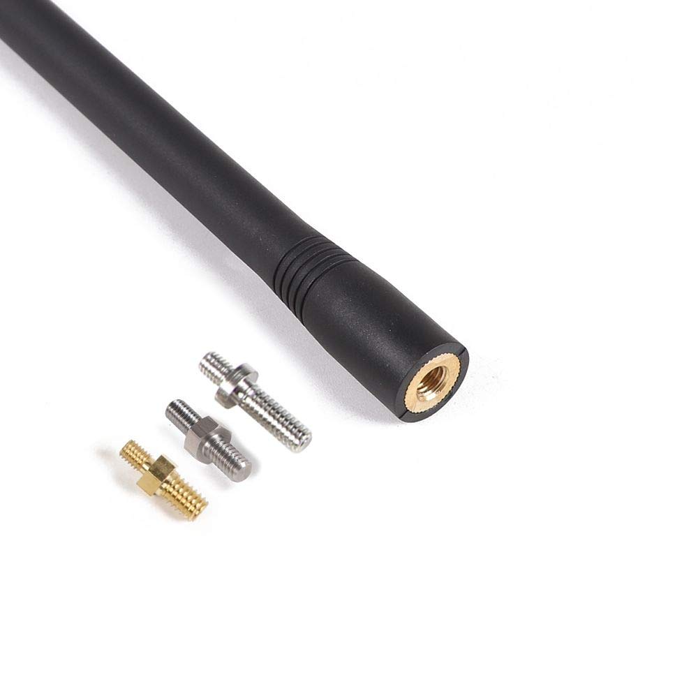 JeCar 7.5" Reflex Short Antenna Replacement for TJ JK JL F150 Accessories Metal ABS