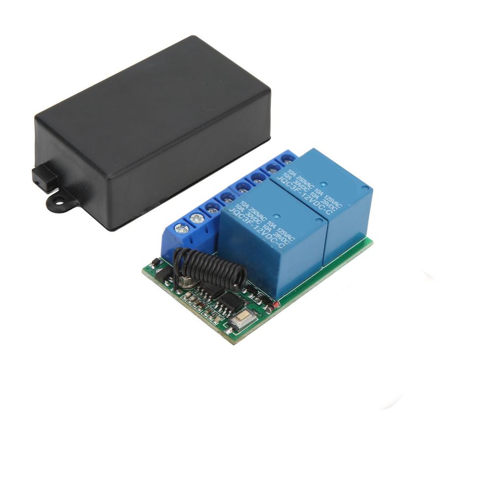 2kanálový zabezpečovací alarm Bezdrátový reléový spínač s dálkovým ovládáním pro domácí rolovací dveře, okno, motocykl