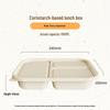 Eco-Friendly 3-Compartment Biodegradable Meal Boxes with Lids