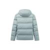 Anta Printed Zipper Duck Down Warm Letter Solid Color Thick Hooded Down Jacket Men Outerwear Light-Mist-Green 152247903-1