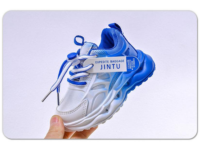 2025 Spring Kids' Light-Up Gradient Mesh Running Shoes – Trendy and Casual for Toddlers and Boys