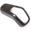 ABS Plastic Car Center Console Gear Shift Knob Cover Trim for Land Rover Defender 110 2020 (Carbon Fiber Style)