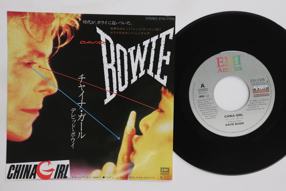 

7inch Record DAVID BOWIE China Girl Shake It EYS17378 EMI America 1983 Japan Rock Used