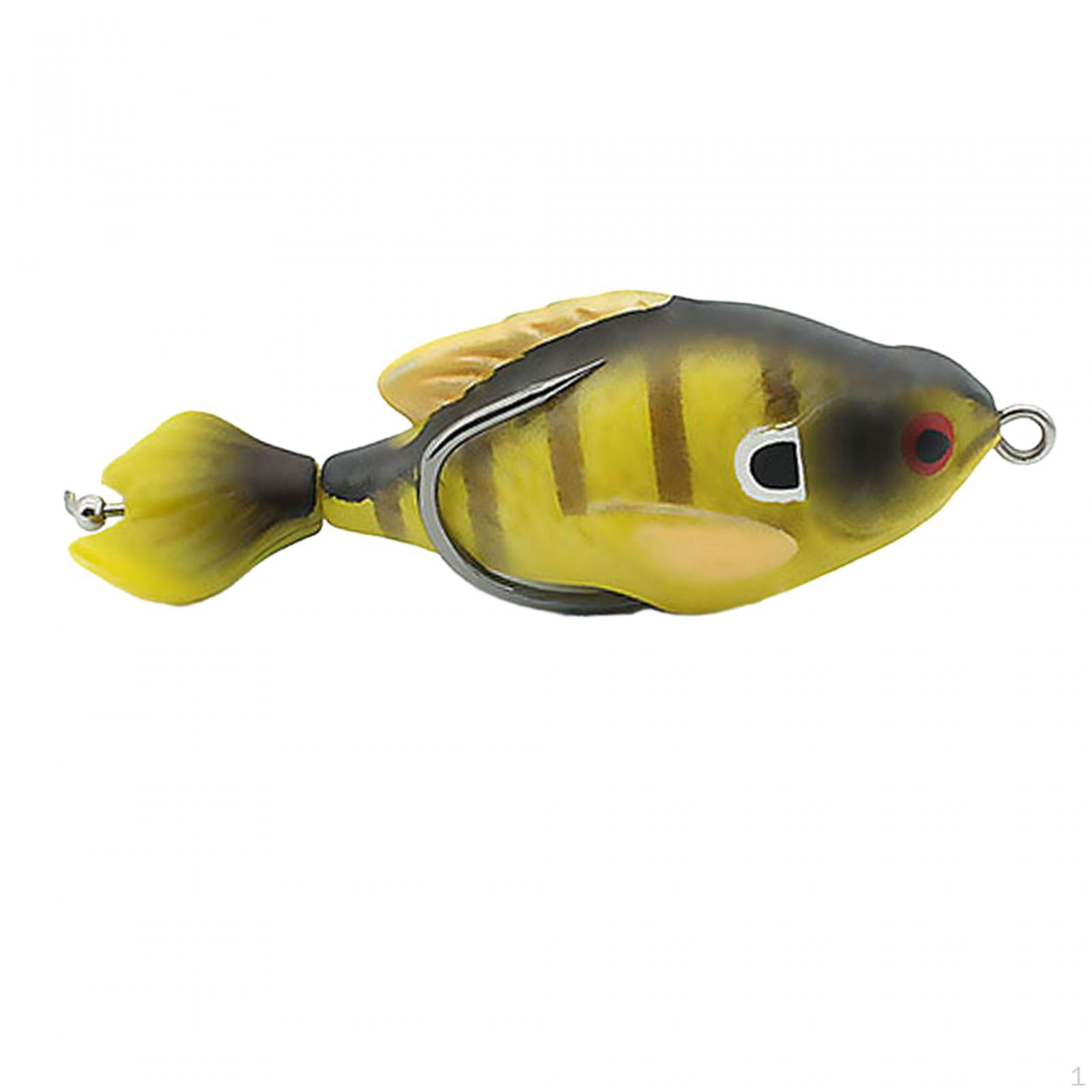 

Fishing Lure Hooks Supplies Lifelike Gifts Anglers Artificial Baits жовтий