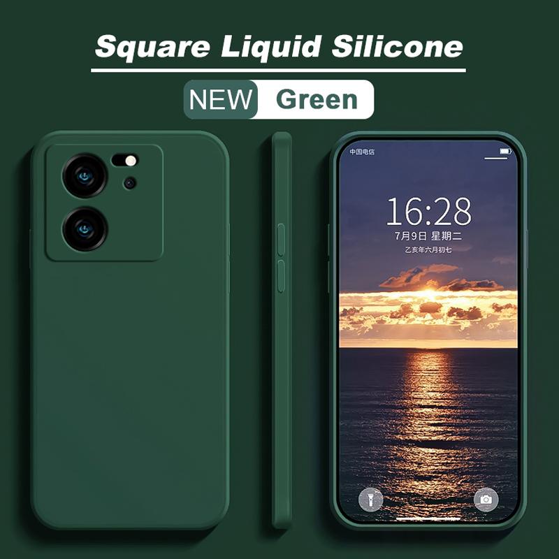 For Xiaomi 13T 13 T Pro Case Square Liquid Silicone Phone Cases For Xiaomi Mi 13T 13 T Mi13 Mi13T Xiaomi13T Pro Soft Back Cover