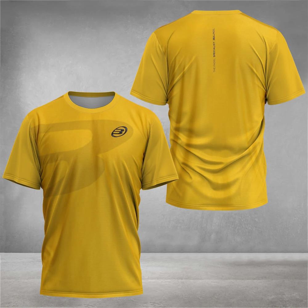 Padel Element Print Quick-drying Short Sleeve Men's Tennis Breathable Wear Men's Ultra-thin Fitness T-shirt Casual Top