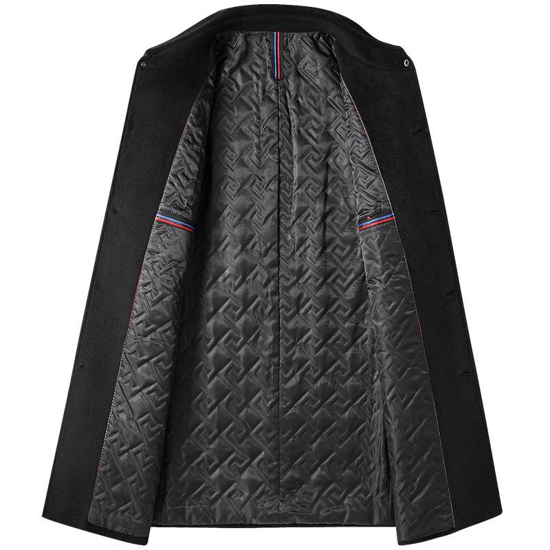 Autumn And Winter Men's Woolen Coat Men's Lapel Thickened Coat