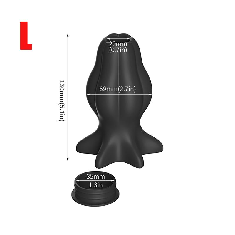 New Tunnel Anal Butt Plug Stretcher,with Stopper Hollow Analplug Enema Butplug,Vagina Ass Anus Dilator, Sex Toys for Couples