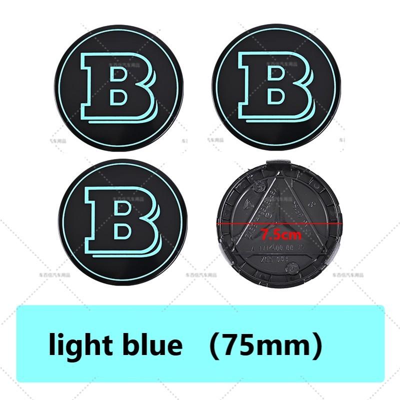 3 Types of Bases 75mm Wheel Hub Center Cap for BRABUS W203 W204 W205 W206 W117 W124 W212 W166 W176 W177 GLA GLC CLA CLS Hubcap
