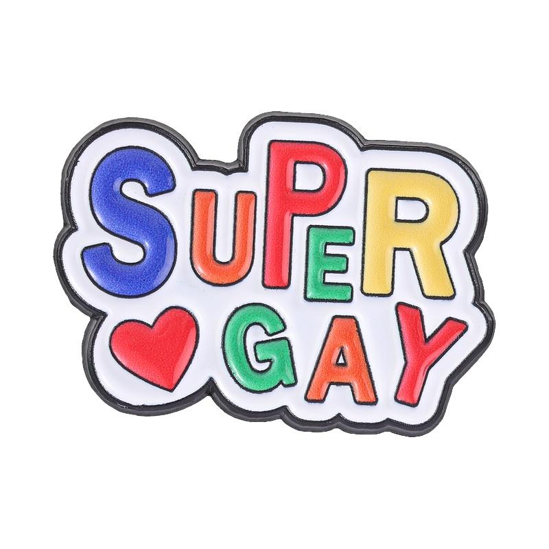 Xiaomi LGBT Rainbow Pride Super Gay Hearts Enamel Pin Love Is Love Rainbow Earth Full Battery Brooch Bag Badge Jewelry Gift for Friends