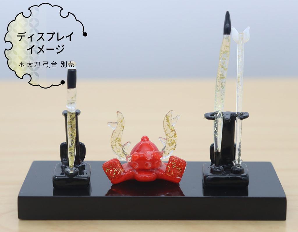 Glass Square May Doll, Boys' Day, Gold Leaf Beetle, Red, Small