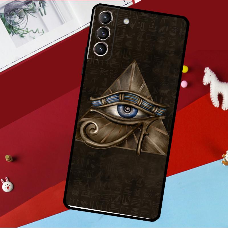 

Egyptian Eye of Horus Art Funda For Samsung Galaxy S26 S25 S24 S22 S23 Ultra Plus S20 S21 FE S9 S10 S25 FE Phone Case Galaxy S22