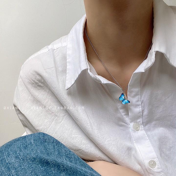 

Винтажный набор ожерелья и браслета с подвеской-бабочкой и застежкой OT для женщин