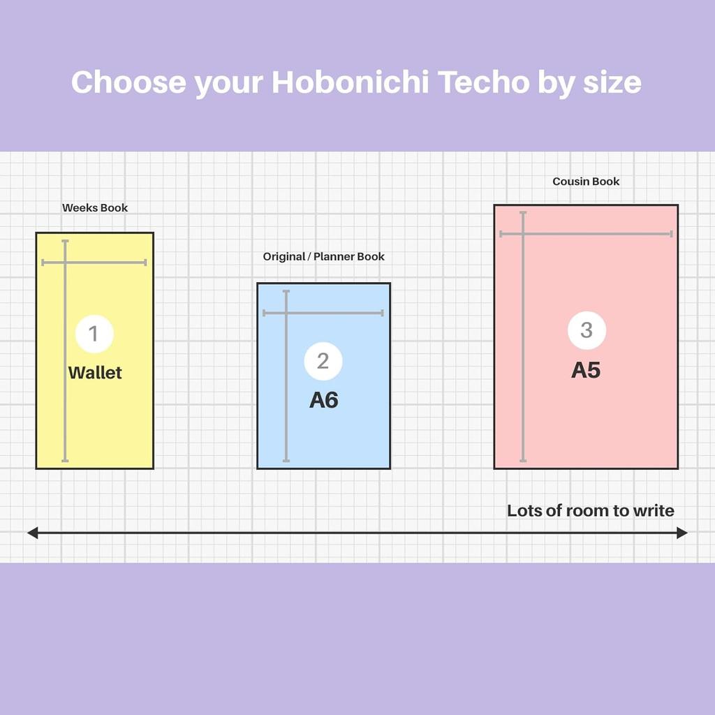 Hobonichi Techo 2026 Weeks MEGA – Colors: Cosmo Blue (English, Tall & Slim, January Start)