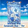 Floral Garden Theme Beach Towel Personalized Custom Name & Text Soft Quick Dry Beach Towel for Swimming Travel