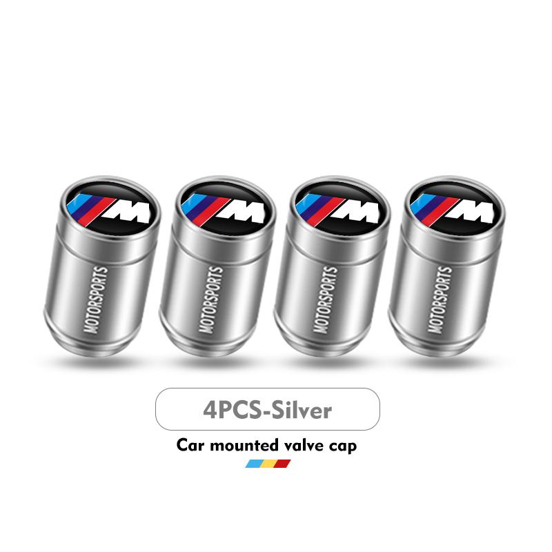 

For BMW 4pcs Car Wheel Tire Valve Caps Air Stem Covers Auto Parts E93 F10 F20 F30 F40 F15 F25 F26 F31 F49 F86 M3 M5 X3