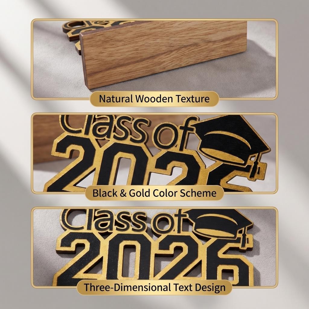 Graduation Wooden Desktop Decoration