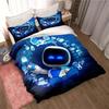 Roztomilé kreslené povlečení Astro Bot Souprava přikrývek Jednolůžková postel King Size Bed Set Dospělí chlapci Ložnice Povlak na polštář Povlak na přikrývku
