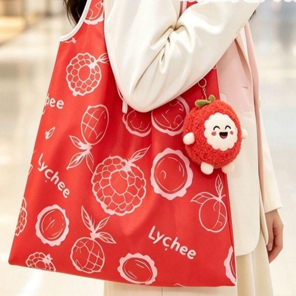 Cartoon Grocery Bag Reusable Shopping Handbag Portable Folding Shopping Bag  Shopping Use