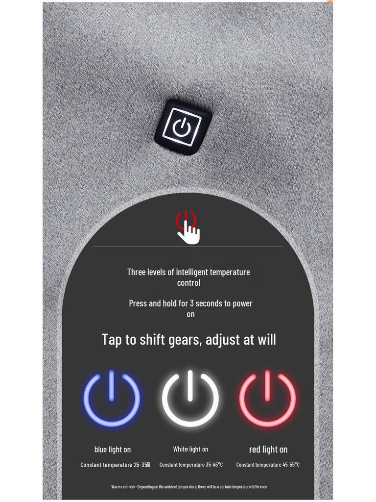 Unisex Smart USB Heated Hoodie with Constant Temperature and Plush Lining