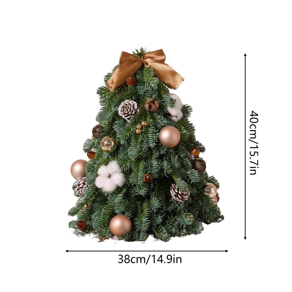 Mini Tabletop Christmas Tree Realistic Pine Home Decor Small Christmas Trees Dinning Table Decor For Indoor Outdoor Bedroom