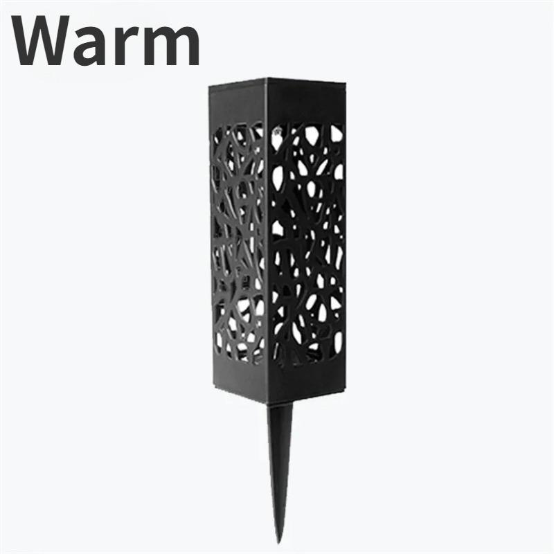 

1/4/6 шт., уличный водонепроницаемый солнечный светильник, красивая полая лампа для газона, светодиодный светильник с датчиком света, садовый напольный светильник, декоративные светильники warm-1pcs