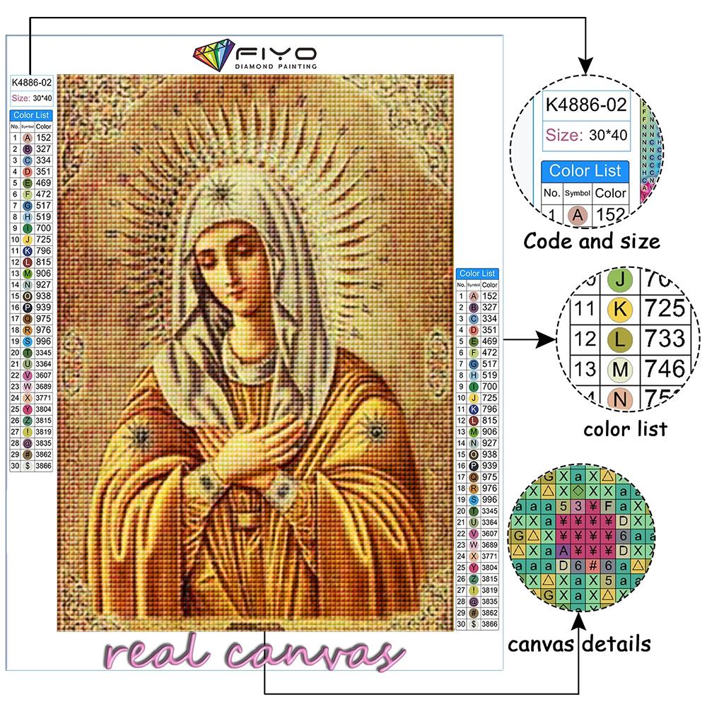 5D Diamond Painting Religion DIY Diamond Embroidery Rhinestone Home Decoration