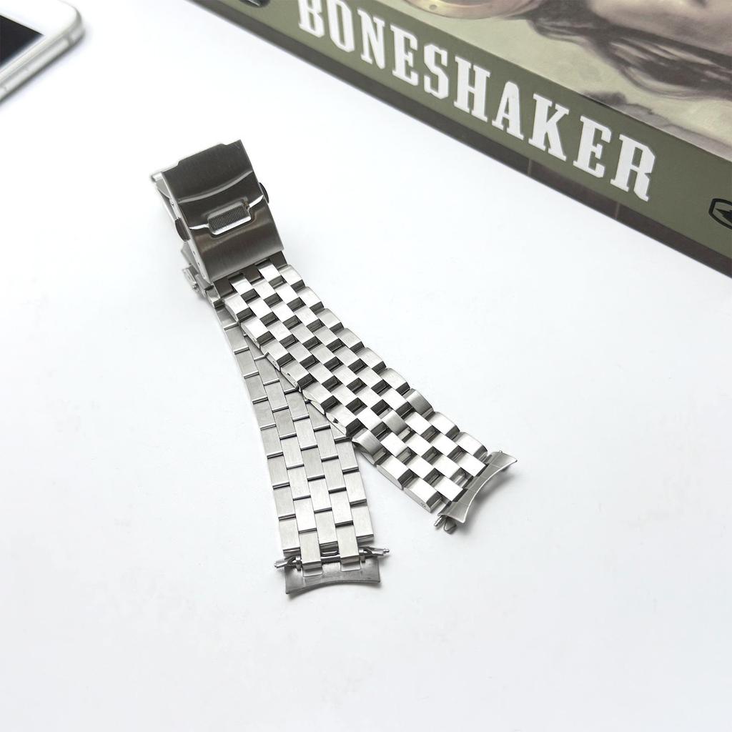 Stainless Steel Tank Chain Watch Band for Seiko Turtle SRP773/775/777/A21, 22mm