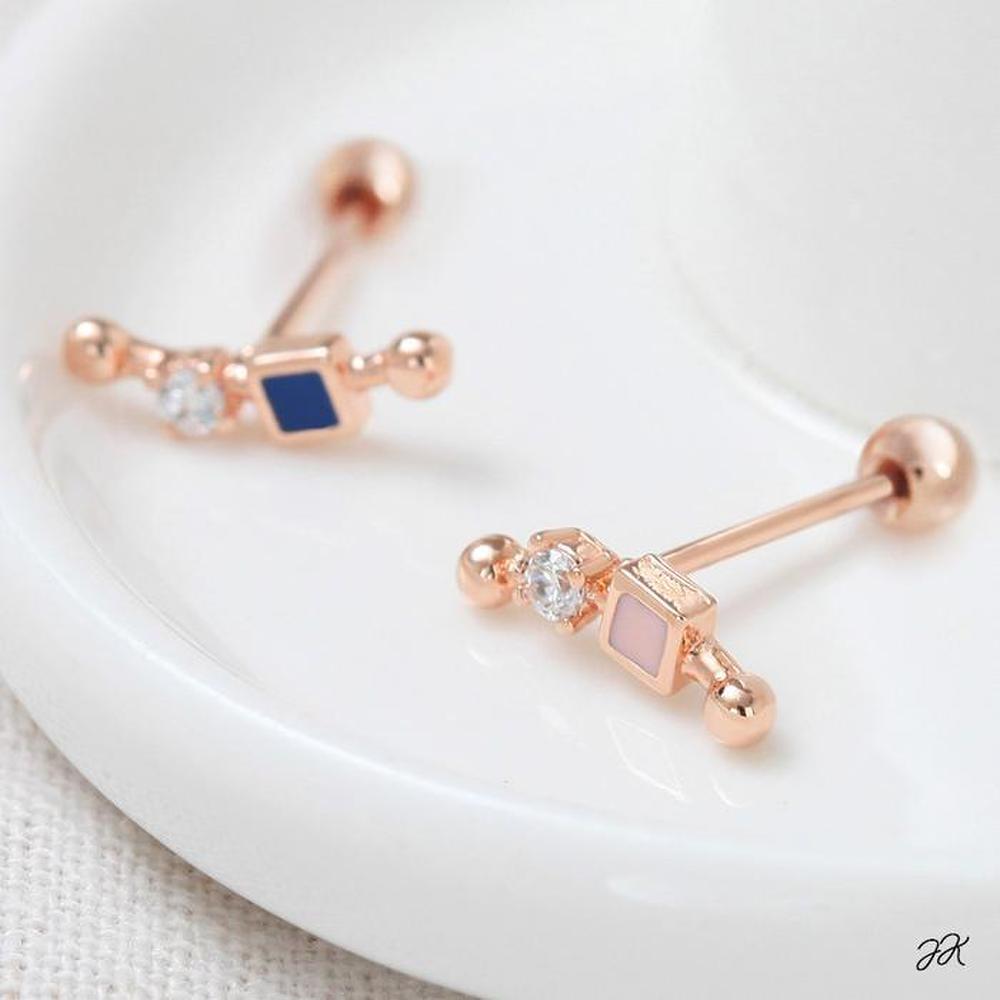 14K Gold Needle Rose Gold Unique Stick Piercing (S8538972)