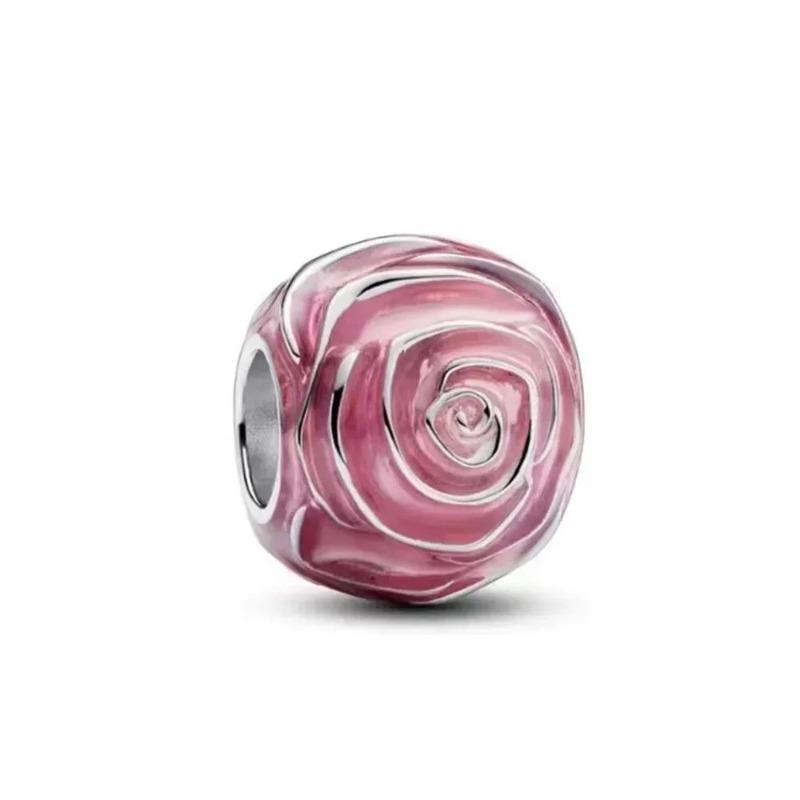 New Daisy Flower Spacer Charms Copper Pink Blossom Butterfly Heart Bird Beads For Necklace Diy Bracelet Jewellery