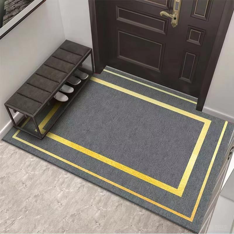 

Противоскользящий коврик 1 шт., входная дверь, кристальный бархатный коврик, бытовой коврик, грязеотталкивающий, противоскользящий, украшение для дома