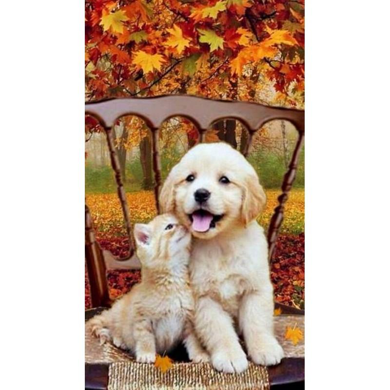 5D DIY Diamond Painting Full  Round Resin Diamond Embroidery Dog Animal Picture Of Rhinestones Diamond Mosaic Home Decor