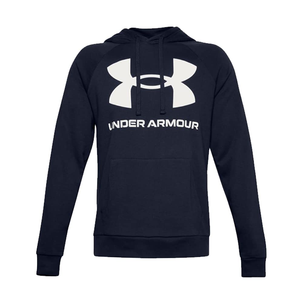 UNDER ARMOUR Pullover 1357093 Size Men's Hoodie, Sweatshirt, Fleece-Lined, (Navy (410), SM) [Used]