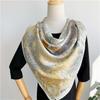 110*110 cm Quadratischer Seidenschal Damenmode Bedruckter kleiner Halsschal Büro Damen Haargürtel Folar Taschentuch Damen Taschentuch Schal Schal