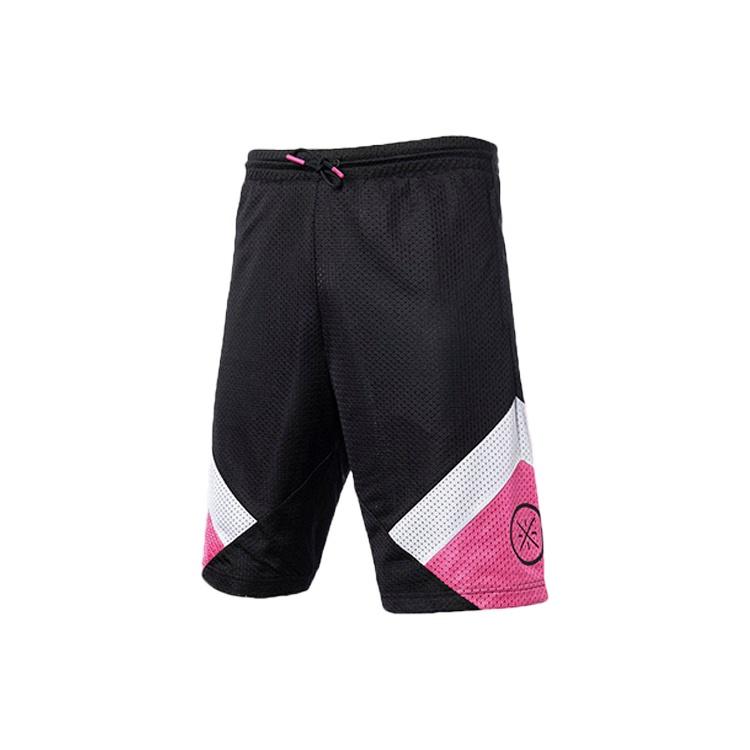 Li-Ning Way Of Wade Logo Basketball Shorts  Black White Pink  Men s AAPQ053-1 S