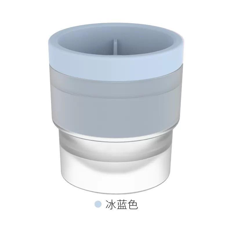 

Household Large-sized Whisky Silicone Round Ice Ball Mold, Spherical Easy-demolding Frozen Ice Block Ice Cube Mold Maker opp bag синий