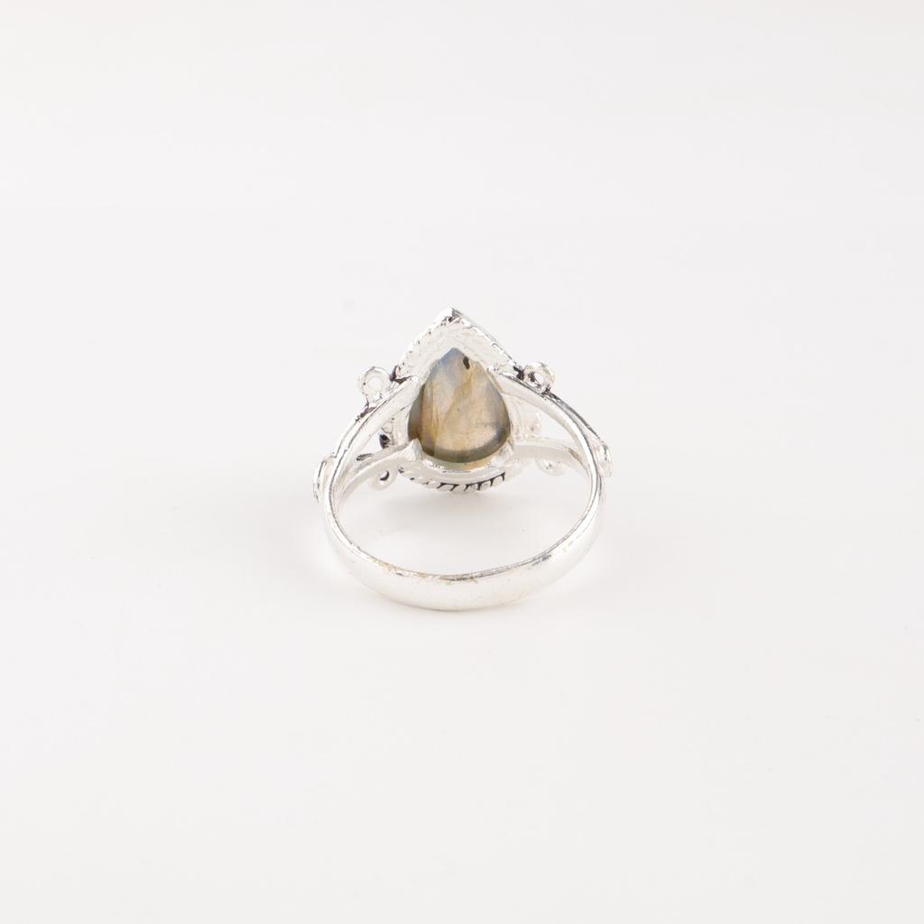 Labradorite Gemstone 925 Sterling Silver Jewelry Handmade Designer Ring For Gift RR-57-34