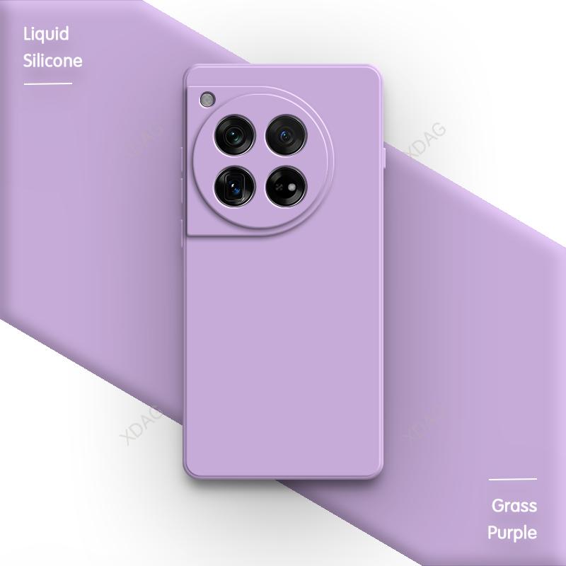 Αρχική Μαλακή Θήκη Κινητού για OnePlus 12 12R 5G Funda Τετράγωνη Αντικραδασμική Υγρή Σιλικόνη Προστασία Κάμερας Υψηλής Ποιότητας Πίσω Κάλυμμα