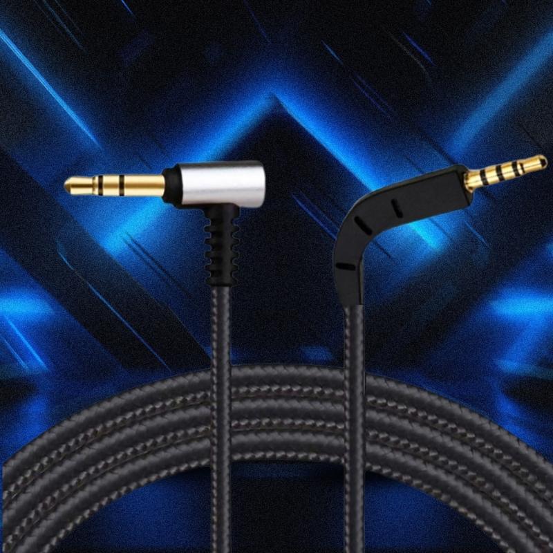 Gaming Headset Cable Replacement 3.5mm to 2.5mm Jacks Audios Cable for Bowers P7 Headphone Audios Cord Wire